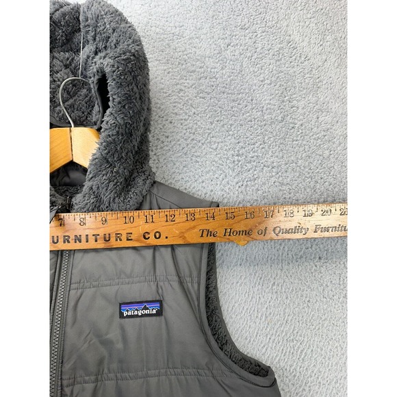 Patagonia Los Gatos Vest, Grey Reversible Full Zip Hoodie - MEDIUM - Picture 14 of 14